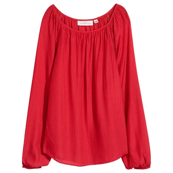 H&M Long-Sleeved Peasant Style Blouse - Picture 1 of 7